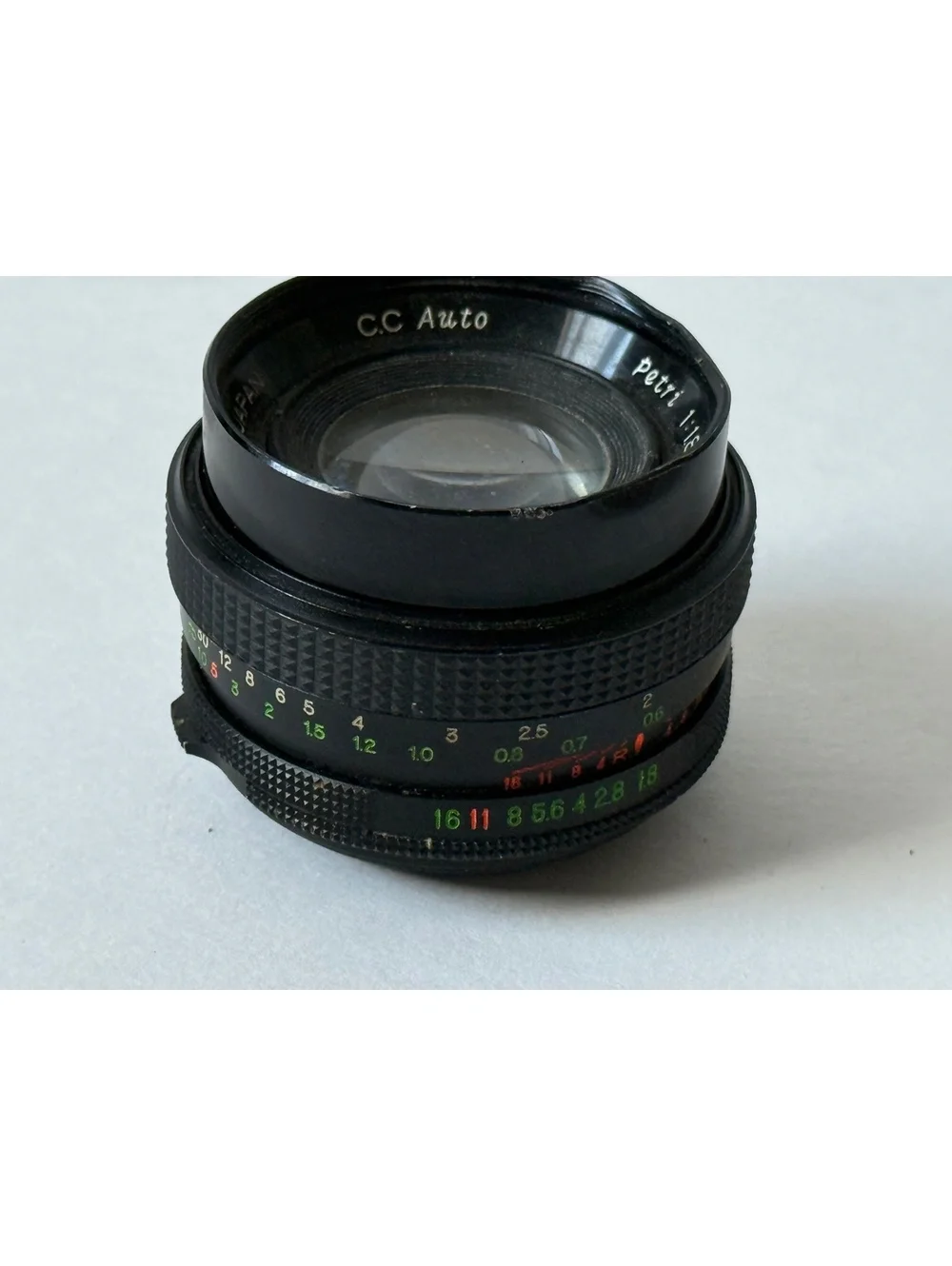 Petri CC Auto 55mm f/1.8 Lens M42 Mount — Clean Clear Glass — Portrait Lens